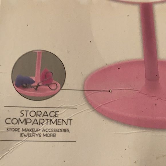 Lighted Mirror Cat Ears Pink & white LED light New - Picture 10 of 10